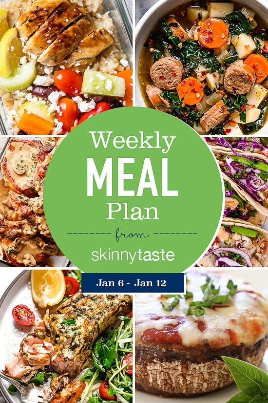 Skinnytaste Meal Plan (January 6-January 12)