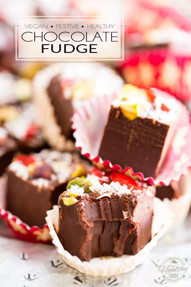 Healthy Festive Vegan Chocolate Fudge • The Healthy Foodie