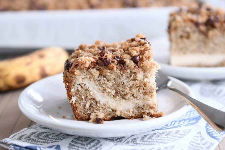 Banana Cream Cheese Coffee Cake