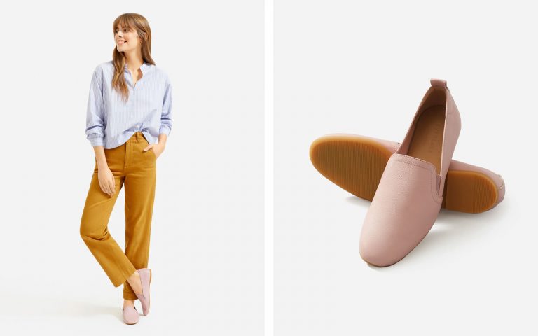 Best Travel Sneakers: Everlane Leather Slip-ons | Travel + Leisure