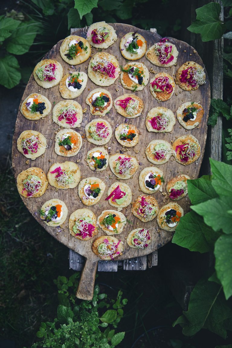 Blinis with Avocado Cream and Buckwheat Crunch — Green Kitchen Stories