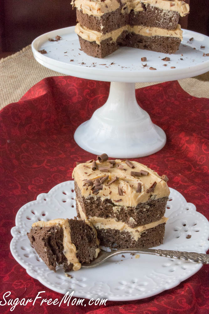 Sugar-Free Chocolate Mug Cake with Peanut Butter Buttercream (Keto, Nut Free)