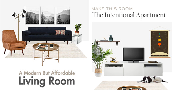 Modern & Affordable Living Room Inspiration