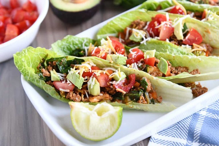 Veggie Turkey Taco Lettuce Wraps