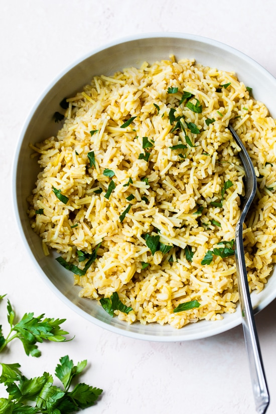 Homemade Rice Pilaf (wholesome rice-a-roni)