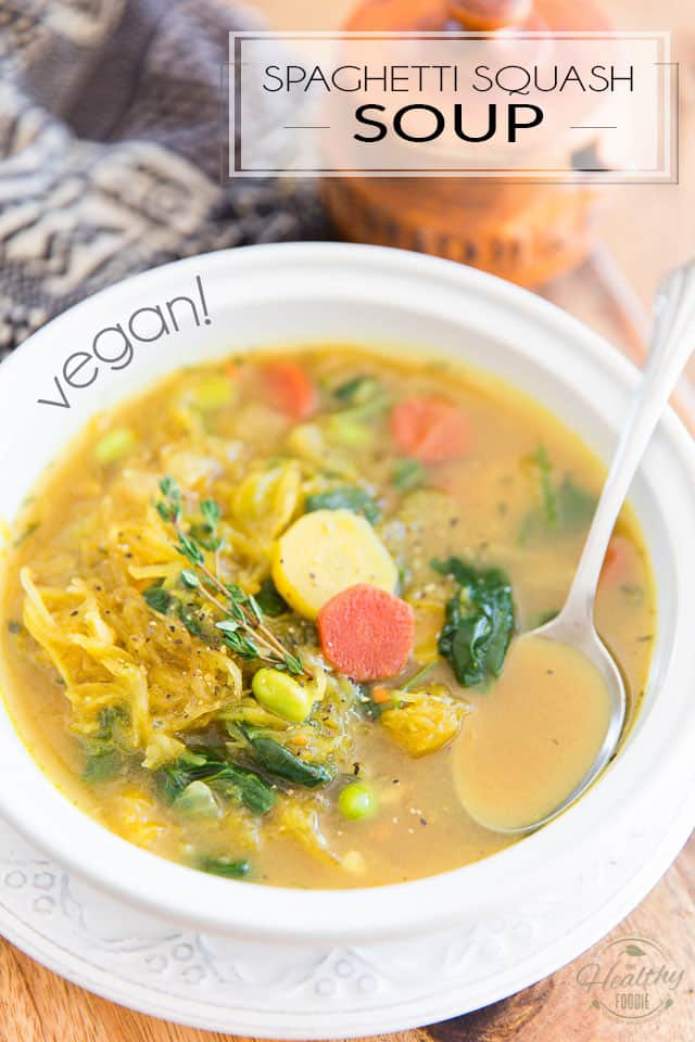 Comforting Spaghetti Squash Soup • The Healthy Foodie