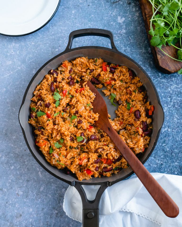 Spanish Rice and Beans (Straightforward Pantry Meal!) – A Couple Cooks