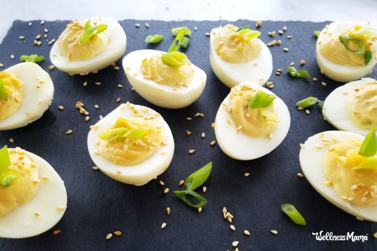 Healthy Deviled Eggs (Japanese-Fashion) | Wellness Mama