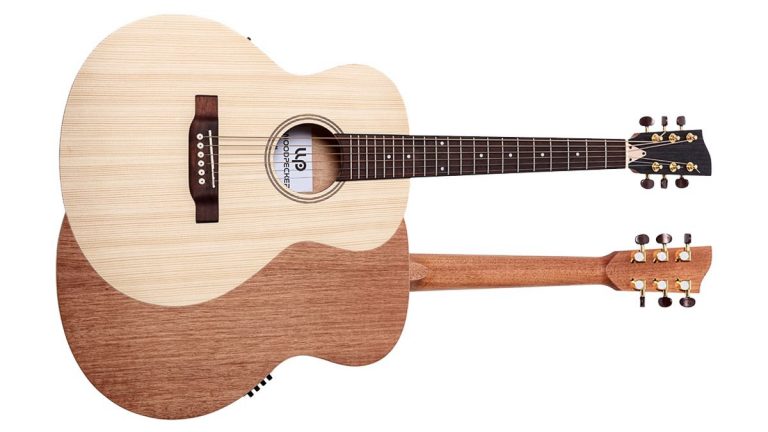 Woodpecker Instruments introduces woody 36-inch Mini Jumbo acoustic