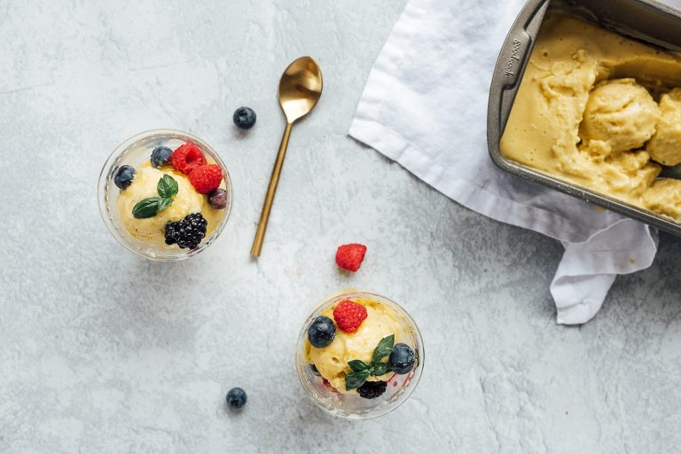 This Mango-Basil Ice Cream is Made With Just 4 Ingredients (and It’s Dairy Free!)