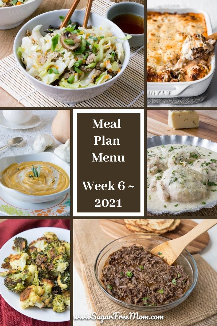 Low-Carb Keto Meal Plan Menu Week 6