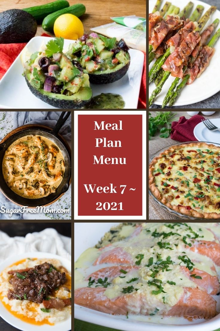 Low-Carb Keto Meal Plan Menu Week 7