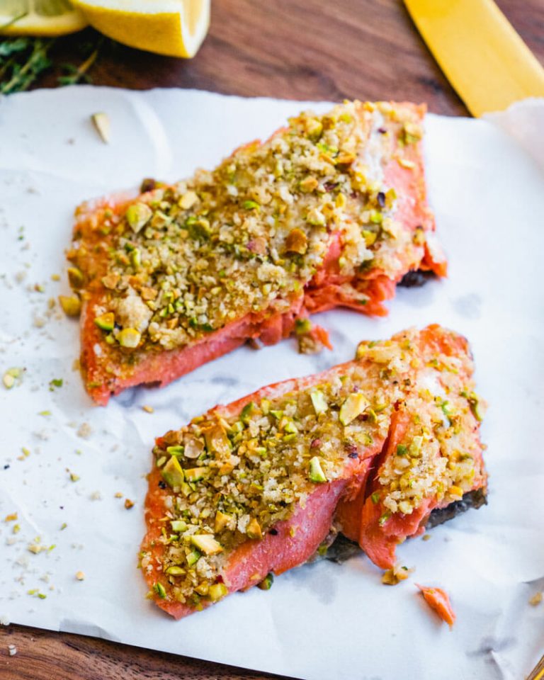 Pistachio Crusted Salmon – A Couple Cooks