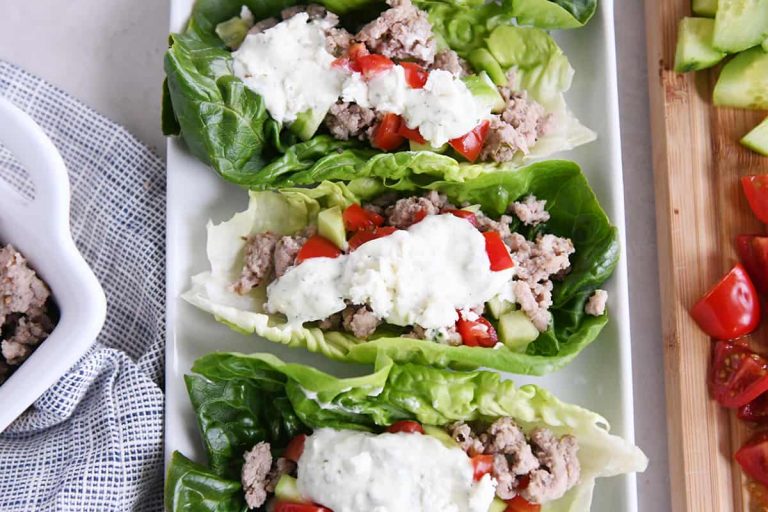 Quick and Easy Greek Lettuce Wraps