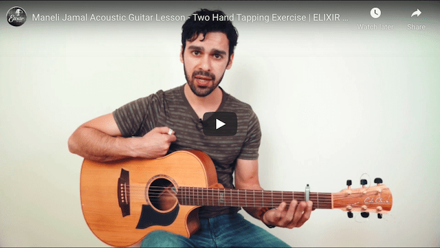 Maneli Jamal Acoustic Guitar Lesson | Two Hand Tapping Exercise