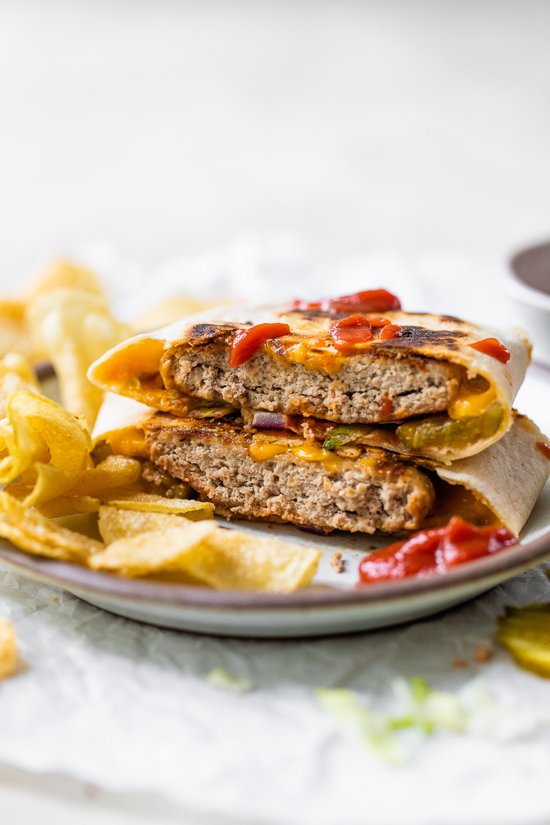 Cheeseburger Crunch Wrap – Skinnytaste