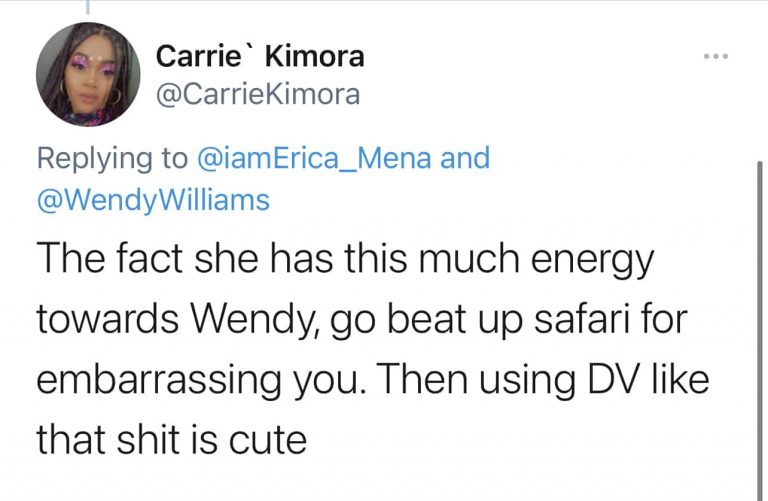 Erica Mena Invites Wendy Williams To A Fight After Wendy Offered Her Some Marriage Advice