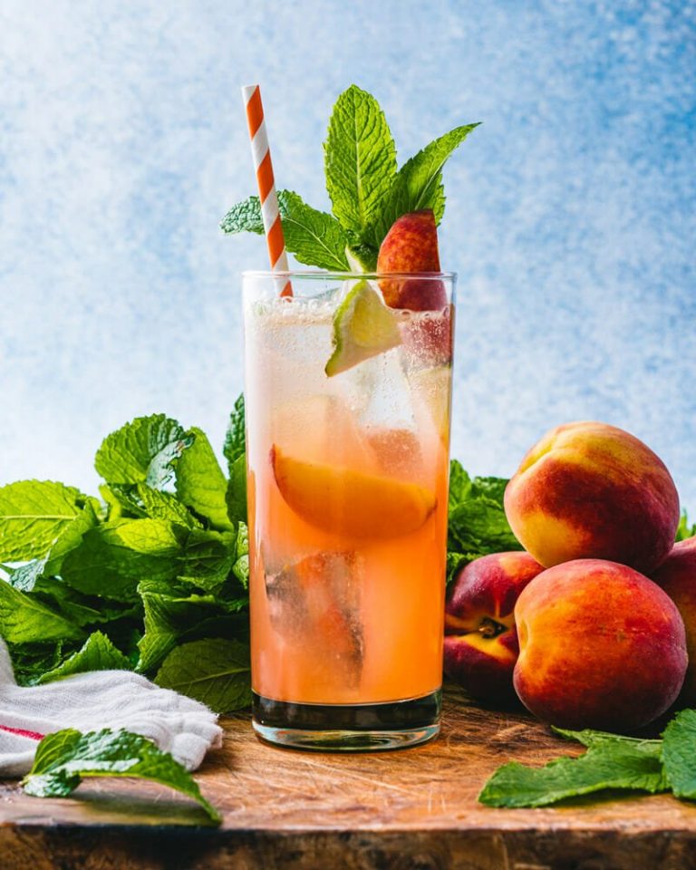 Perfect Peach Mojito – A Couple Cooks