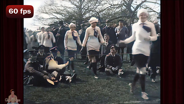 Women’s Football Match -Stay in 1918 | AI Film 60 fps