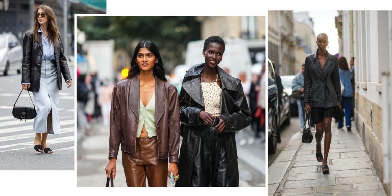 The Best Leather Blazers for Ladies, Inspired by Street Style