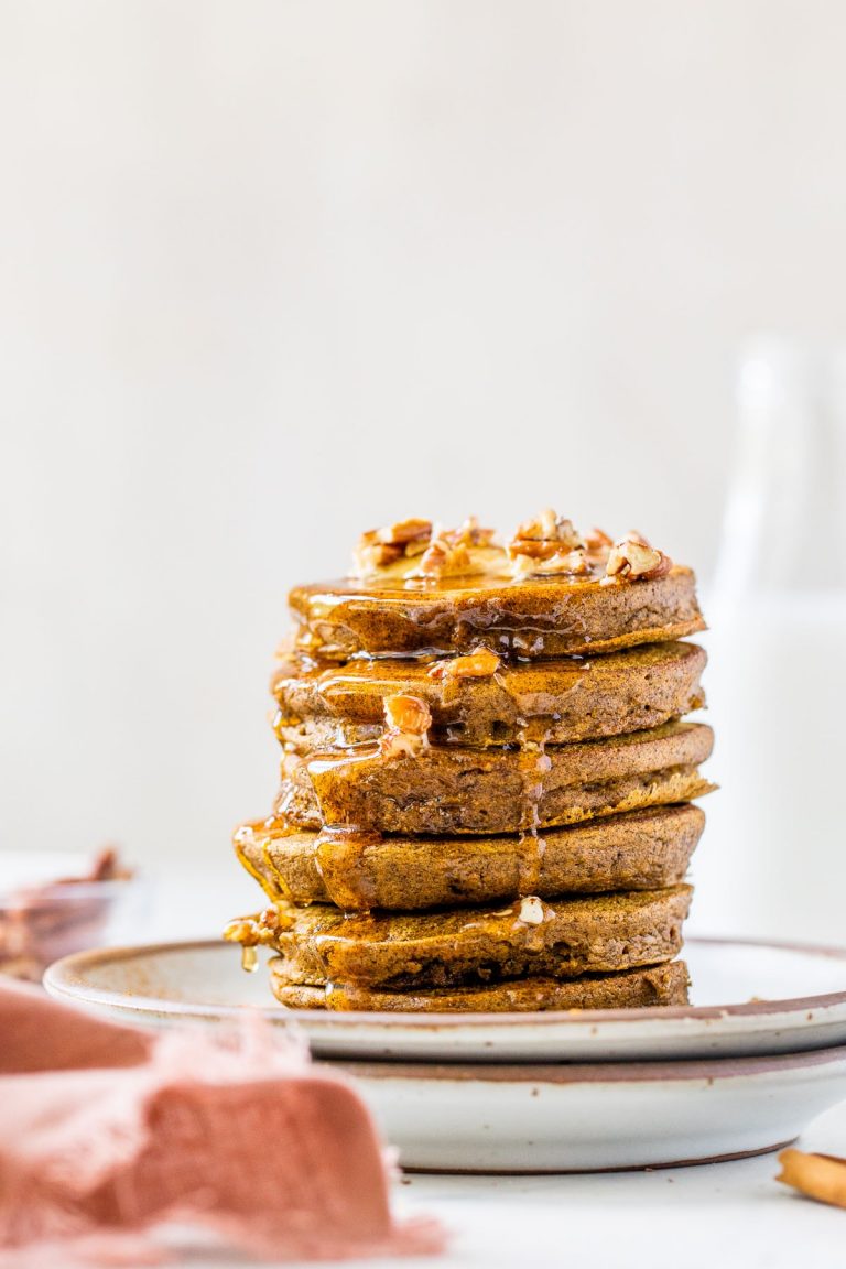 Buckwheat Pumpkin Pancakes {EASY in the Blender!}