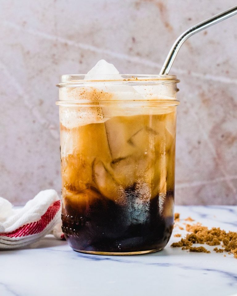 Iced Brown Sugar Oat Milk Espresso (Higher than Starbucks!)