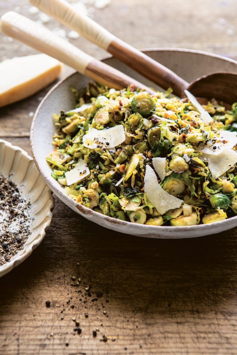 Cacio e Pepe Brussels Sprouts for Your Thanksgiving Menu (or Anytime!)