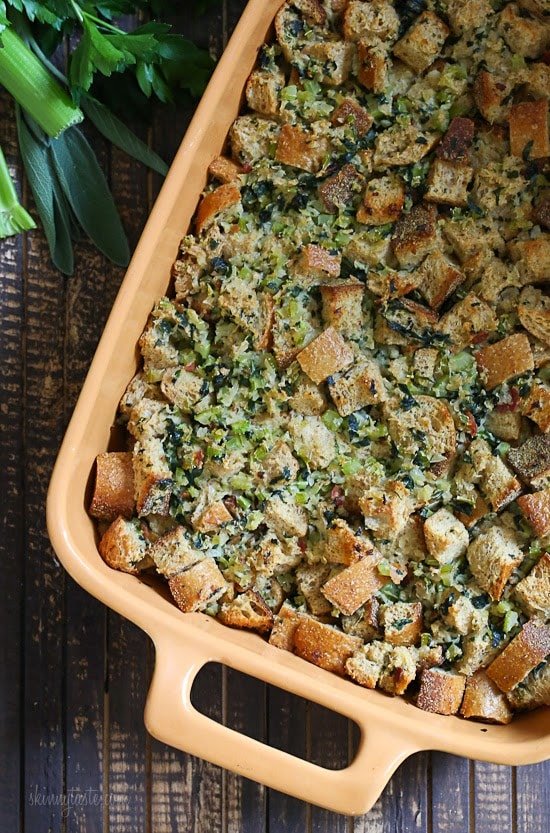 Mom’s Stuffing, Lightened Up – Skinnytaste