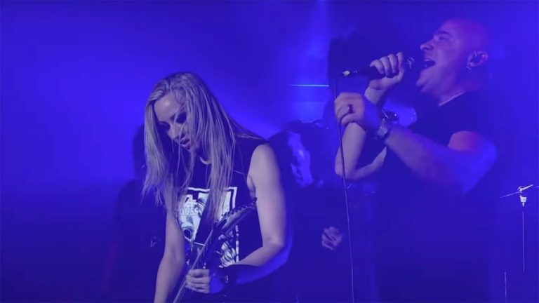 Watch Nita Strauss and David Draiman perform Dead Inside live