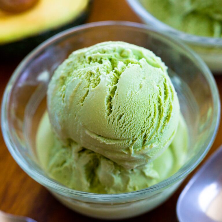 Avocado Ice Cream – Just 4 Substances!