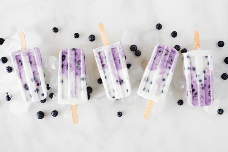 Creamy Blueberry Popsicles – Super Healthy Kids