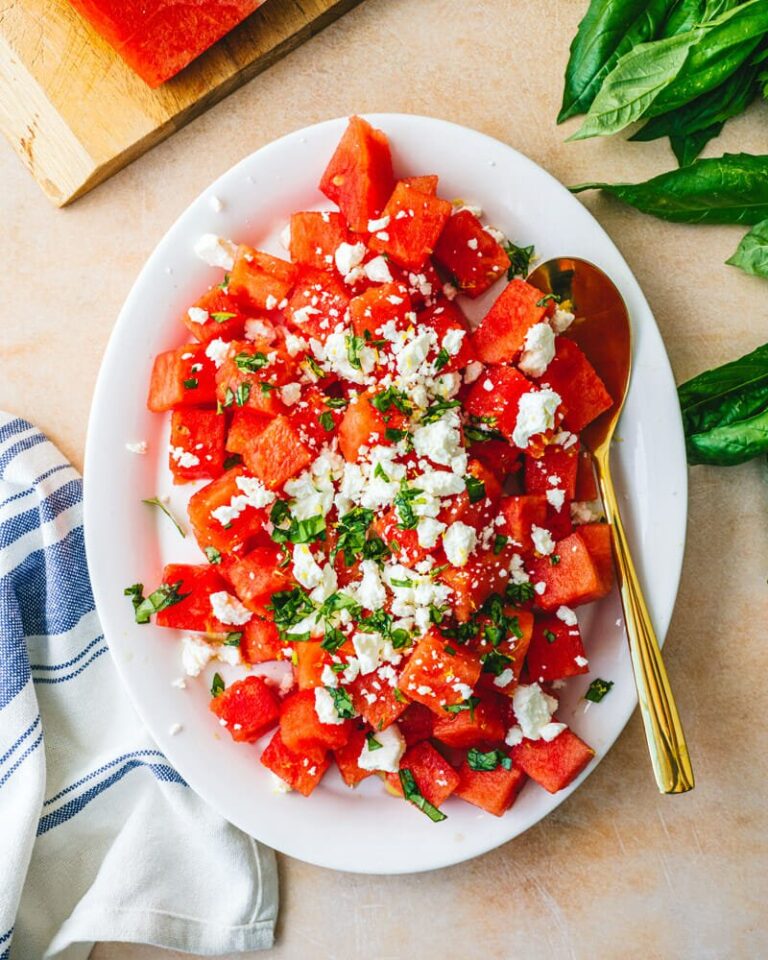 Watermelon Feta Salad – A Couple Cooks