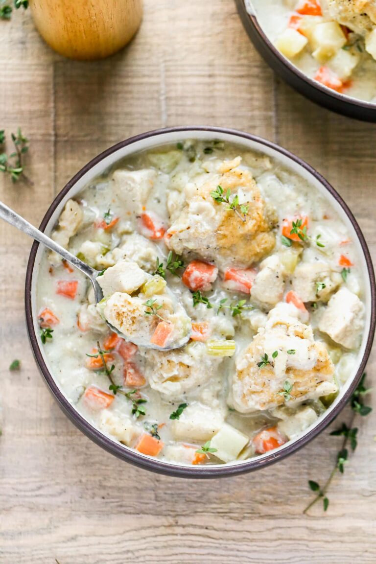 Crockpot Chicken and Dumplings {From Scratch} – WellPlated.com