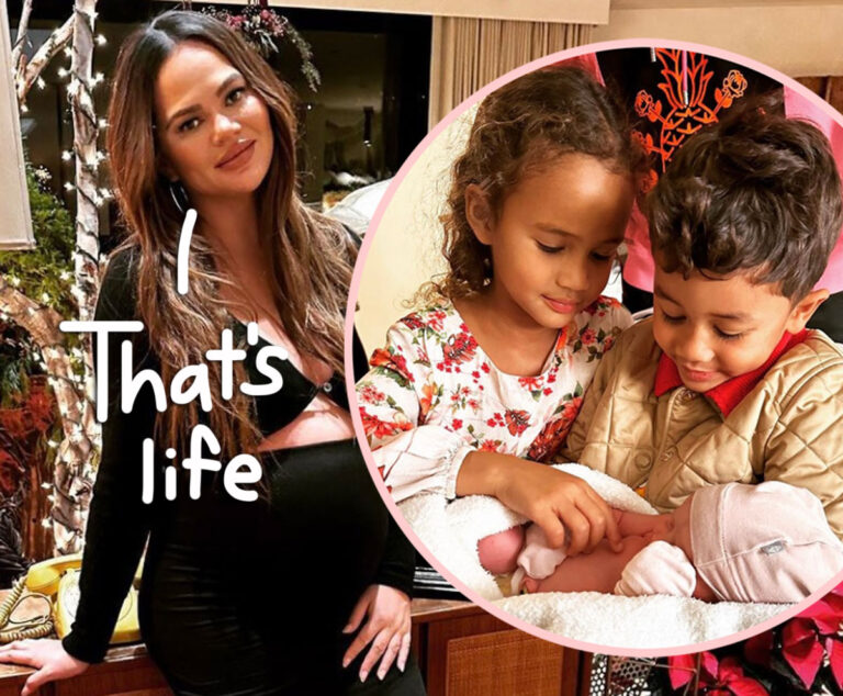 Chrissy Teigen Gets Real About Postpartum – By Posting A Photo Leaking Through Garments!