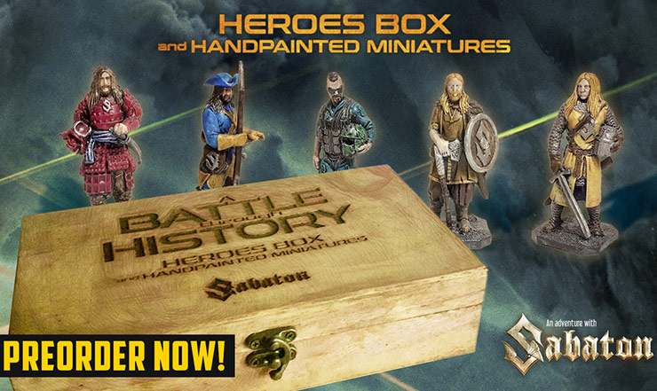 Limited edition Heroes Box for A Battle Through History (300 accessible)