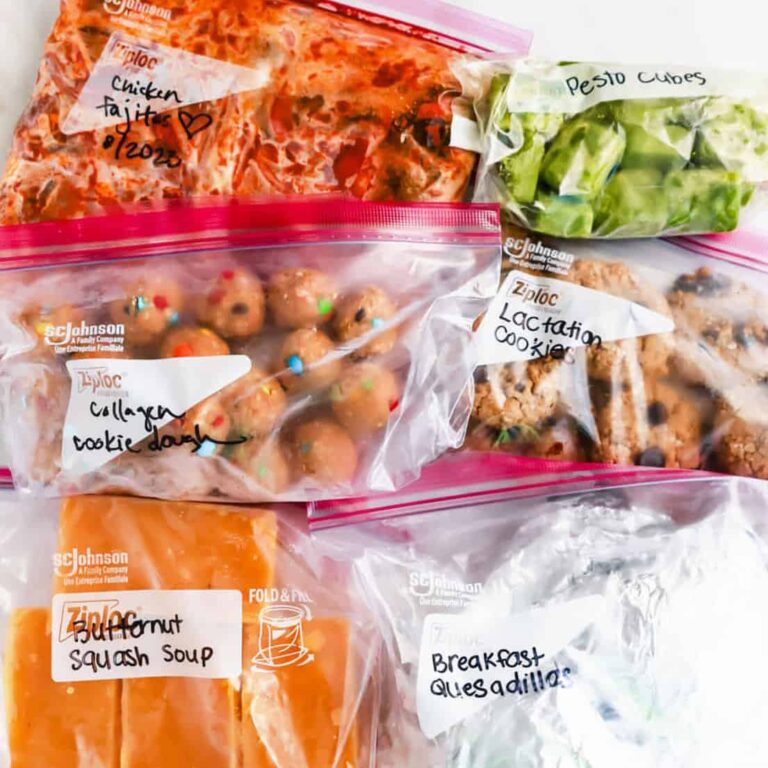 Postpartum Freezer Meals (grocery list + printables)