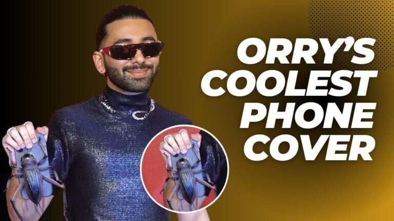 Did you notice Orry’s coolest cockroach phone case? [video]