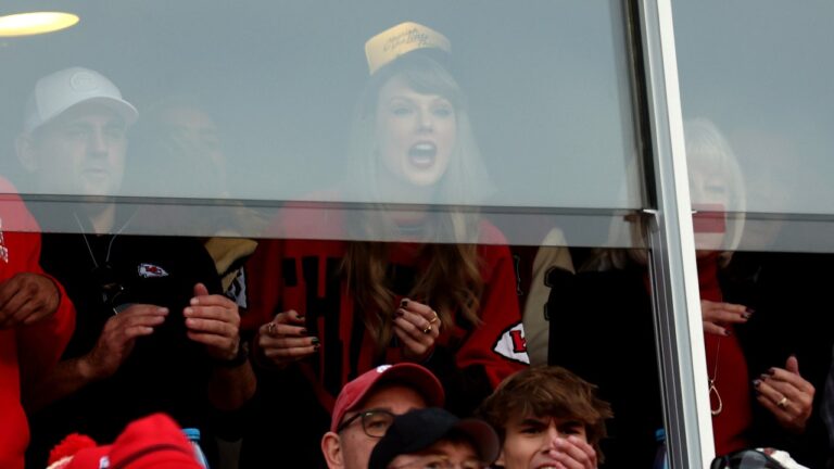 Taylor Swift In Kansas City–Again—To Cheer On Travis Kelce In The Chiefs-Bills Game