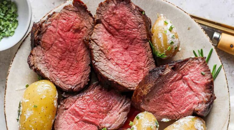 Seared Beef Tenderloin with Fingerling Potatoes