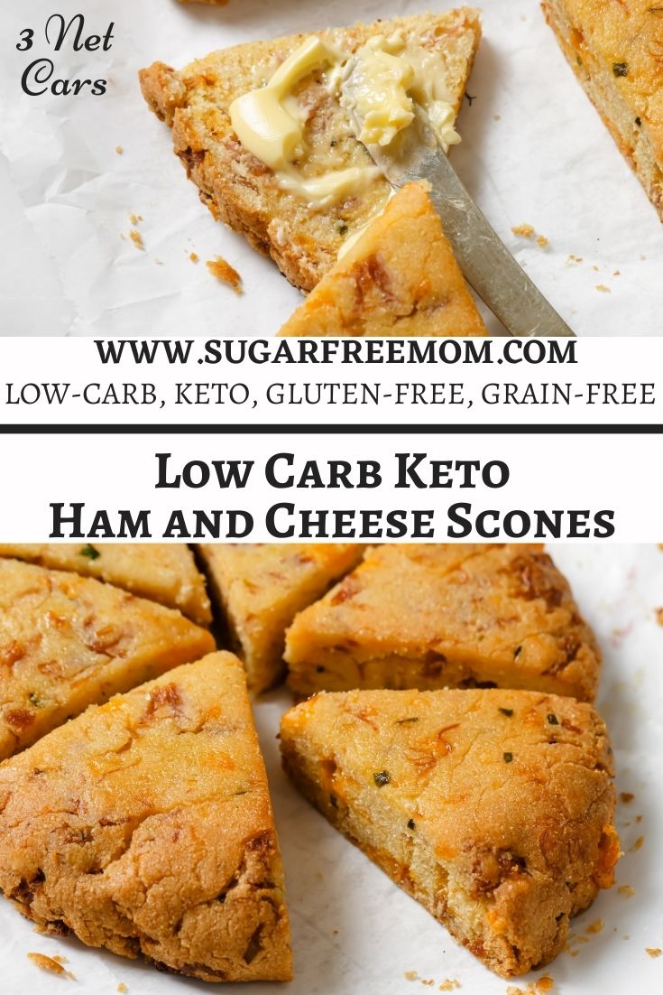 Gluten Free Low Carb Keto Ham Cheese Scones Recipe