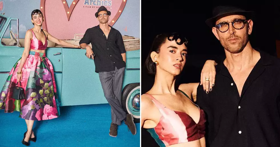 Hrithik Roshan and Saba Azad exude power couple vibes in their looks from The Archies premiere