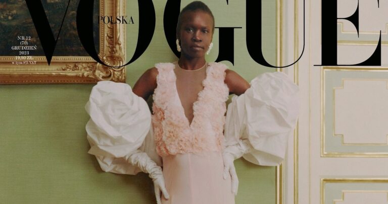 Alek Wek Vogue Poland December 2023