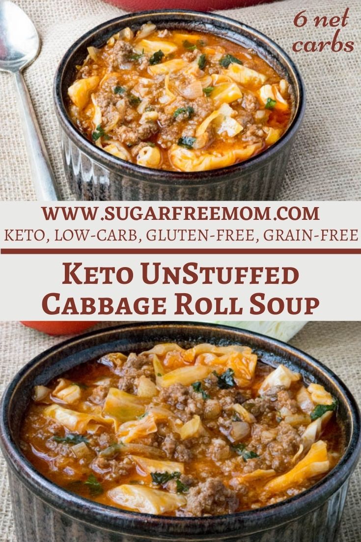 Keto Unstuffed Cabbage Roll Soup