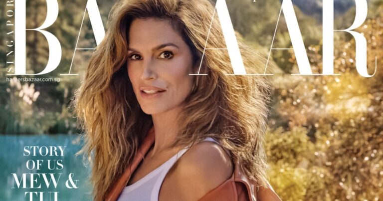 Cindy Crawford Harper’s Bazaar Singapore January 2024