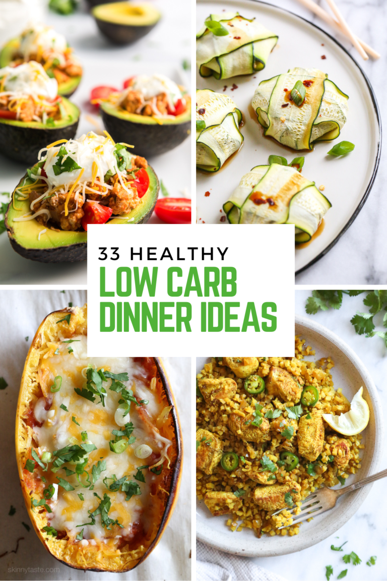 33 Easy Low Carb Dinner Ideas l Skinnytaste