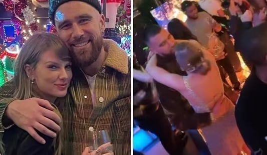 Taylor Swift and Travis Kelce Kiss on New Year’s Eve!