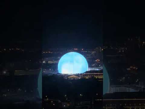 The Sphere From Above! Las Vegas Dazzled By THIS!