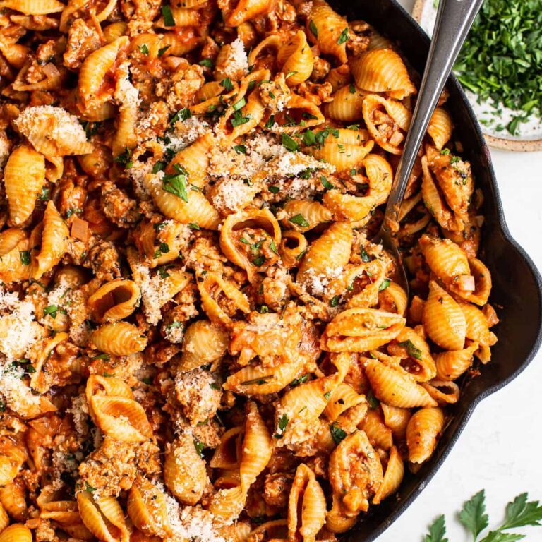 Flavorful Ground Turkey Pasta – Fit Foodie Finds