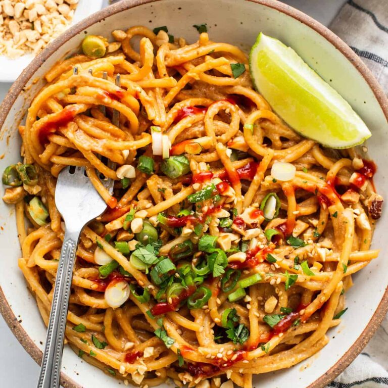 20-Minute Peanut Noodles – Fit Foodie Finds