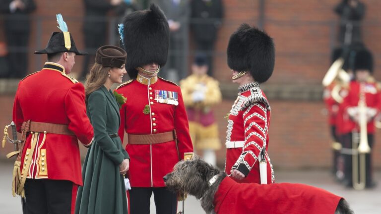 Kate Middleton, the Honorary Colonel of the Irish Guards, to Miss St. Patrick’s Day Parade